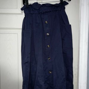 COPY - Knee length navy skirt